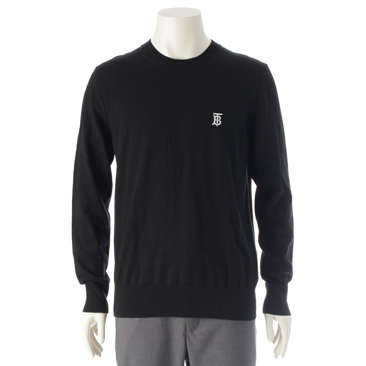 バーバリー ウール TBロゴ クルーネック セーター ニット プルオーバー  