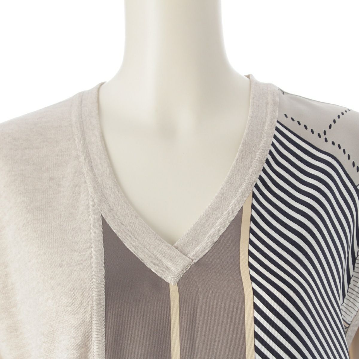 エルメス 19AW シルク ノースリーブ ツイルレーヌ ワンピース トップス  