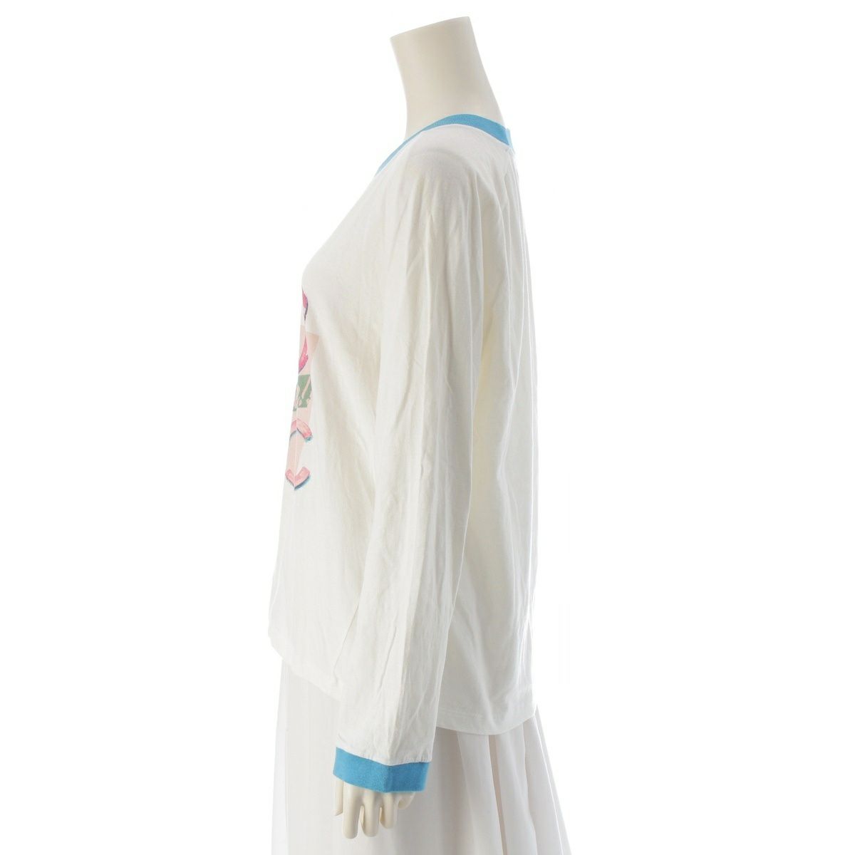 シャネル 17C コットン COCO CUBA プリント 長袖Tシャツ トップス  