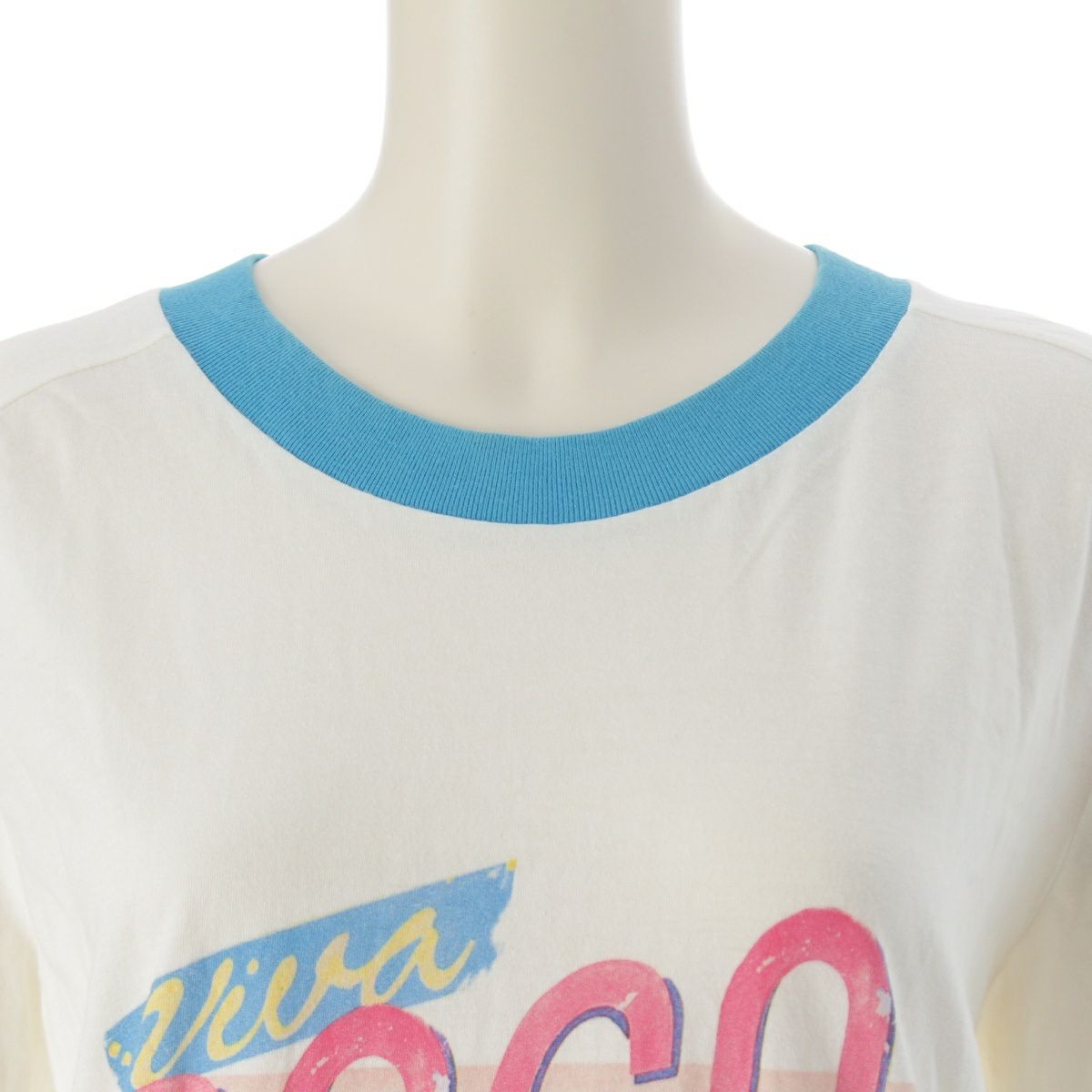 シャネル 17C コットン COCO CUBA プリント 長袖Tシャツ トップス  