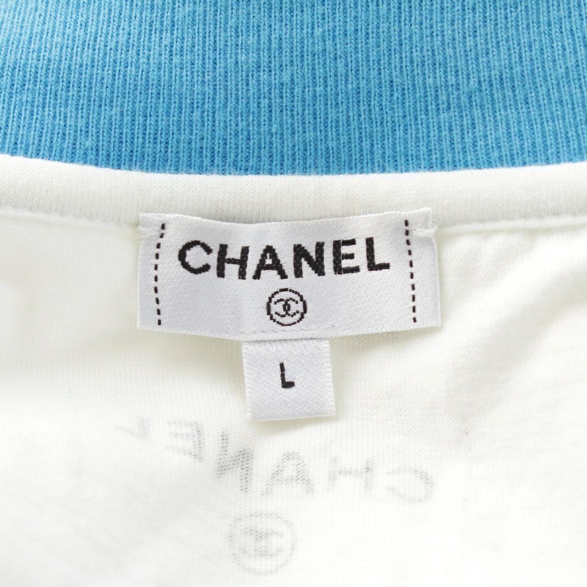 シャネル 17C コットン COCO CUBA プリント 長袖Tシャツ トップス  