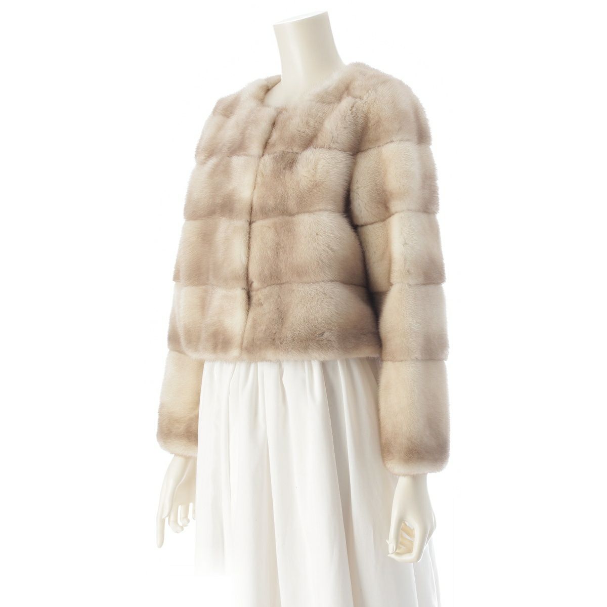 フォクシー 23年 ミンク シルク ファー クロップド ショート