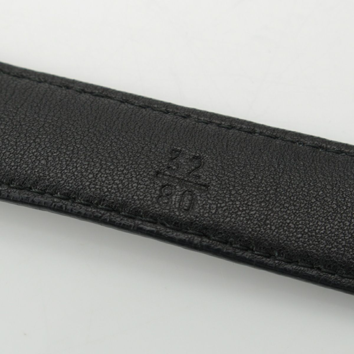 ミュウミュウ レザー ベルト ブラック シルバー金具 32/80 | 中古通販  