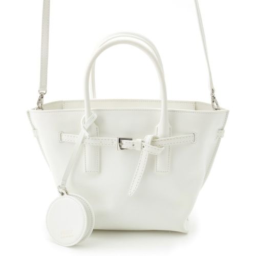 フォクシー ミニ エブリデイ レザー 2WAY ショルダーバッグ ハンドバッグ ホワイト