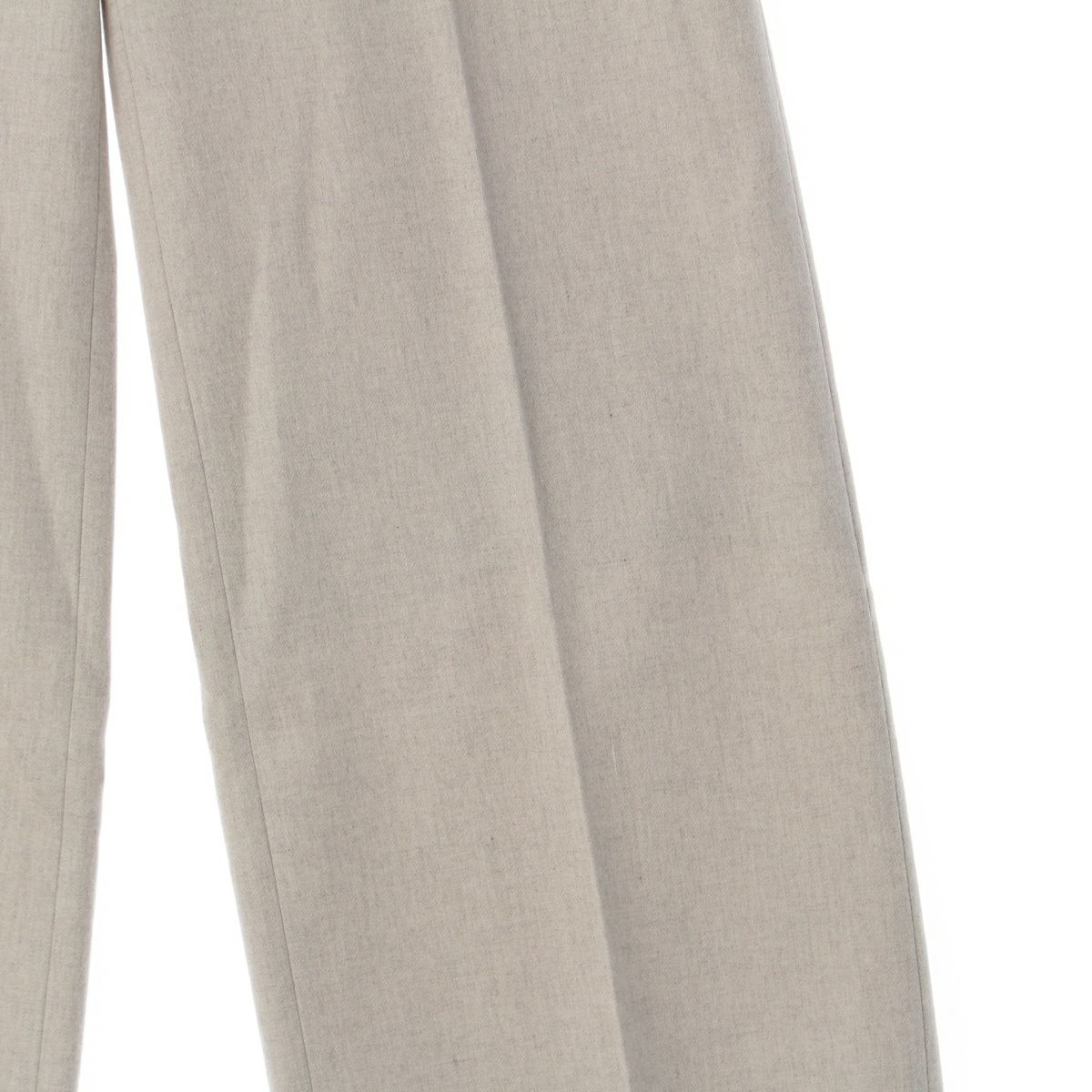 ドゥロワー 23年 ウール ワイド スラックス ノータック パンツ  