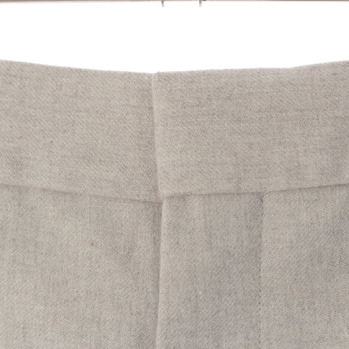 ドゥロワー 23年 ウール ワイド スラックス ノータック パンツ  