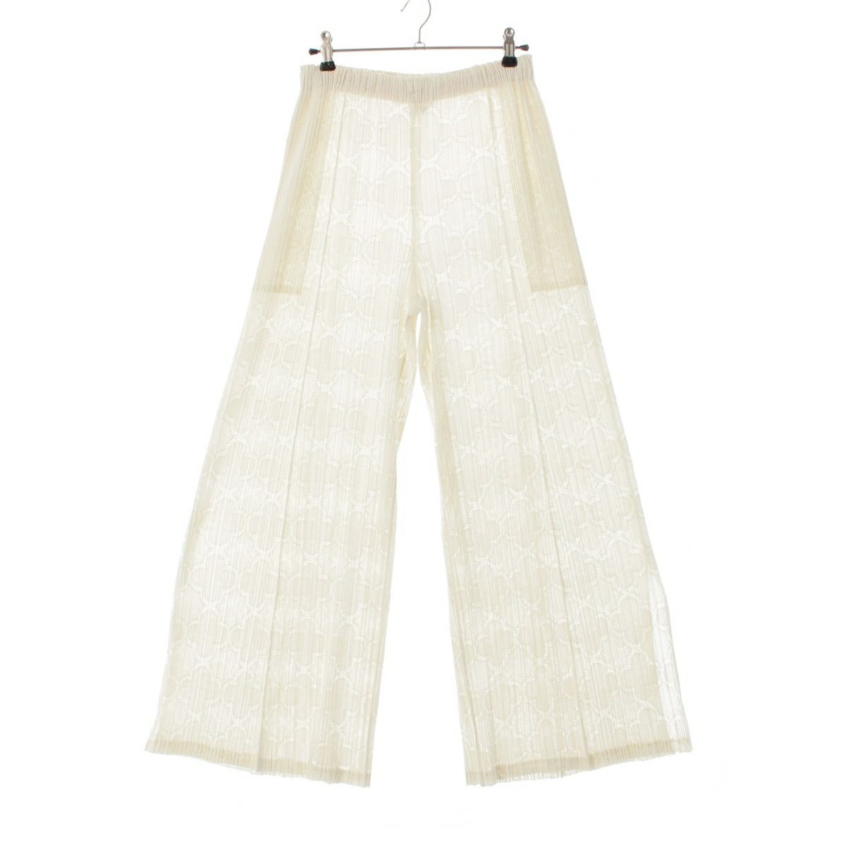 プリーツプリーズ イッセイミヤケ 18SS クローバー柄 メッシュ  