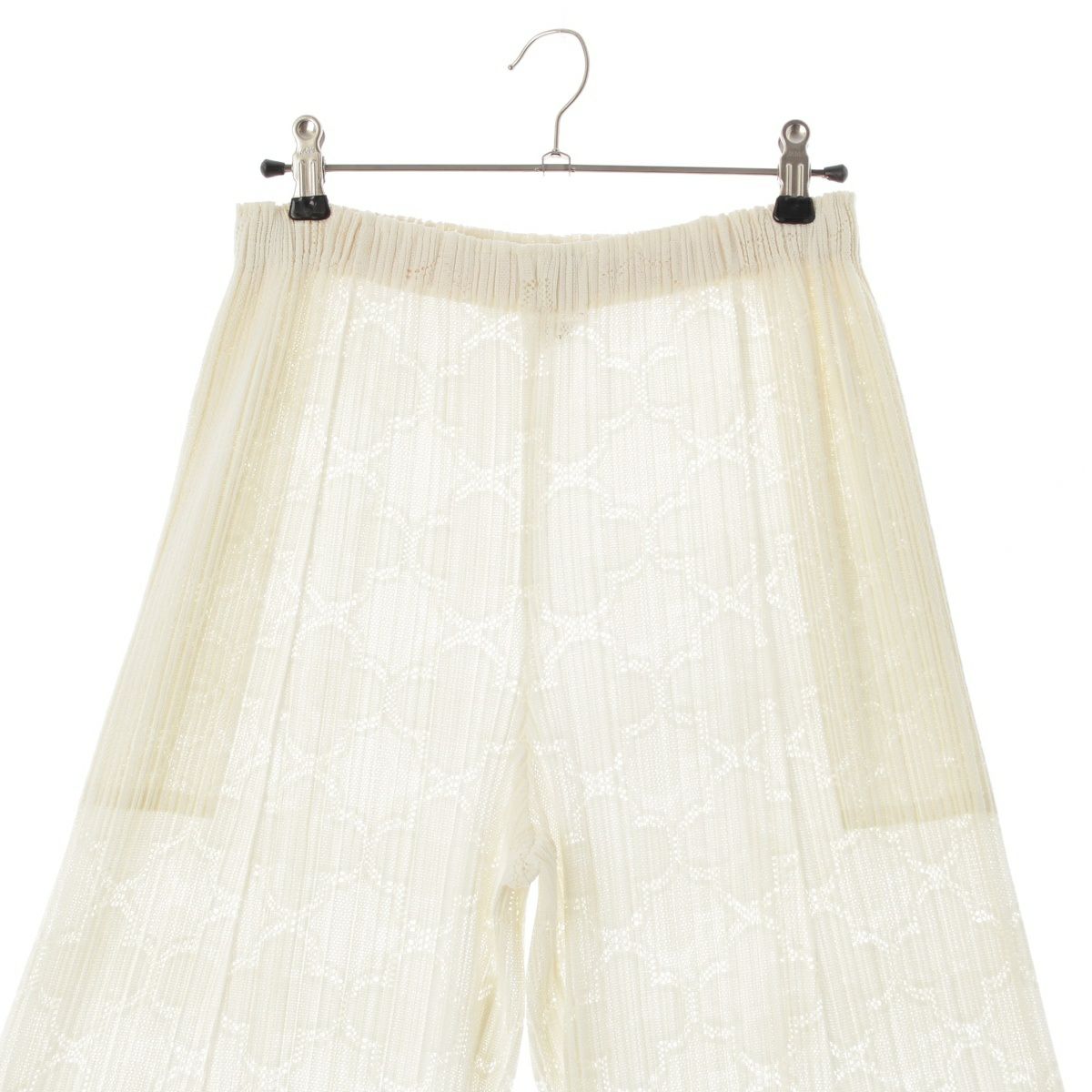 プリーツプリーズ イッセイミヤケ 18SS クローバー柄 メッシュ  