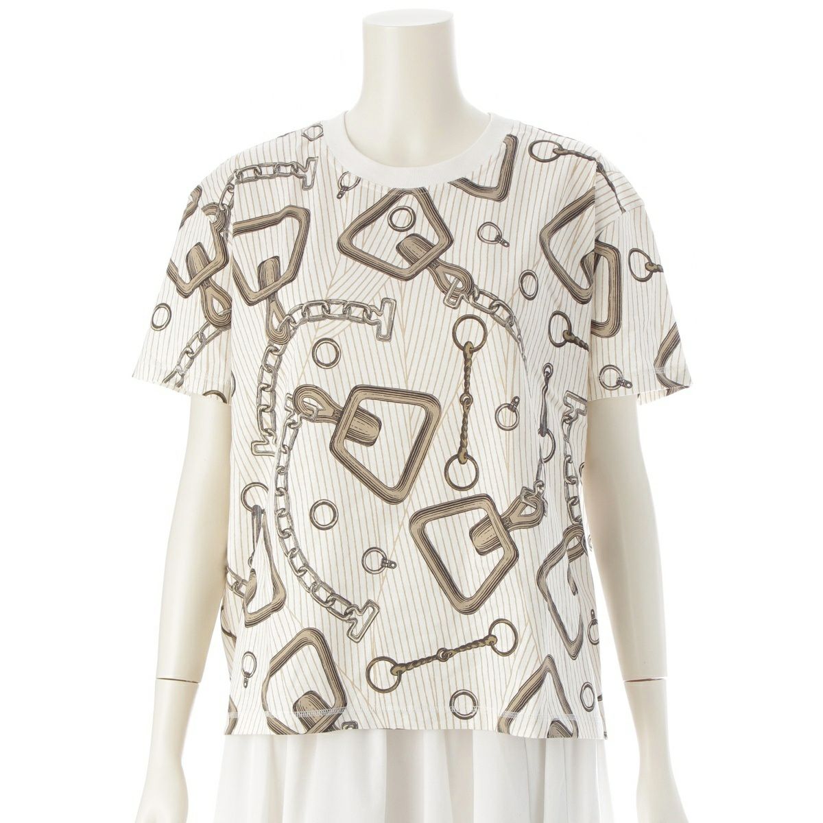 ☆エルメス　帝王学　半袖トップス　size36☆ HERMES（エルメス）Tシャツ・カットソー 紺 サイズ:M メンズ