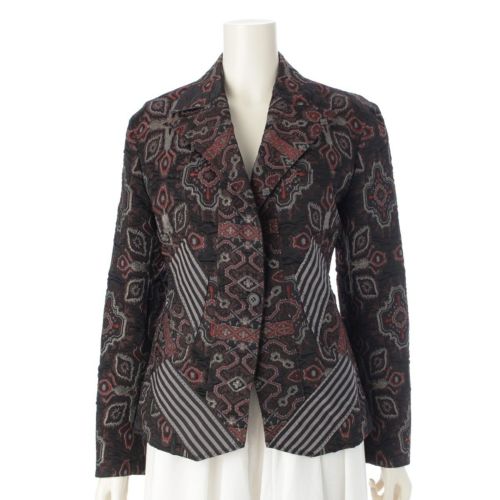 イッセイミヤケ 総柄 切替 テーラードジャケット トップス IM23FD066 マルチカラー 2