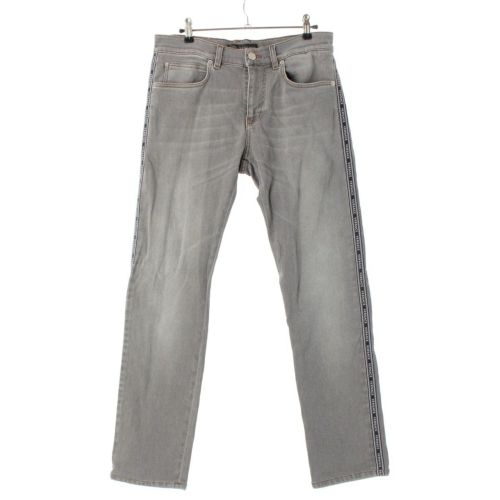 ヴェルサーチェ サイドロゴ ライン デニムパンツ ボトムス A81433 グレー 31