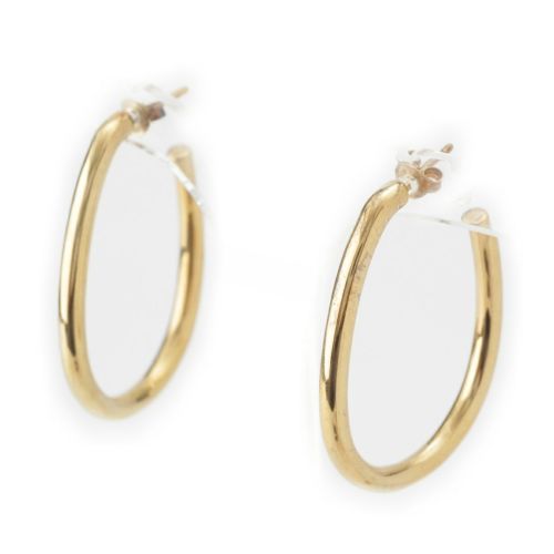 オティウムバーグ 925 オーバル フープ ピアス アクセサリー ゴールド