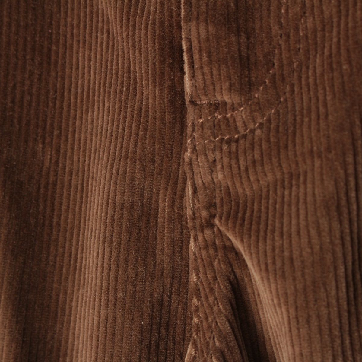 ザロウ カシミヤ混 コットン コーデュロイ パンツ ボトムス ブラウン 2  