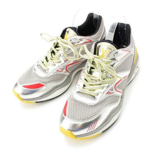 ルイヴィトン LVトレイルライン メッシュ ローカット スニーカー シューズ 1A7WK3 FD0260 シルバー 10