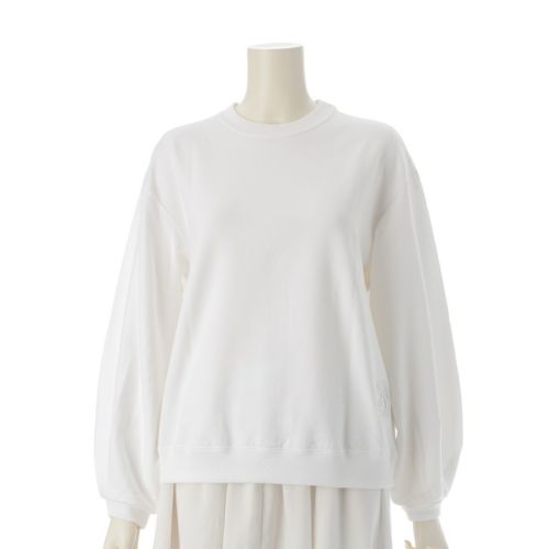 ドゥロワー コットン ロゴ刺繍 長袖 スウェット トップス 6512-299-0284 ホワイト