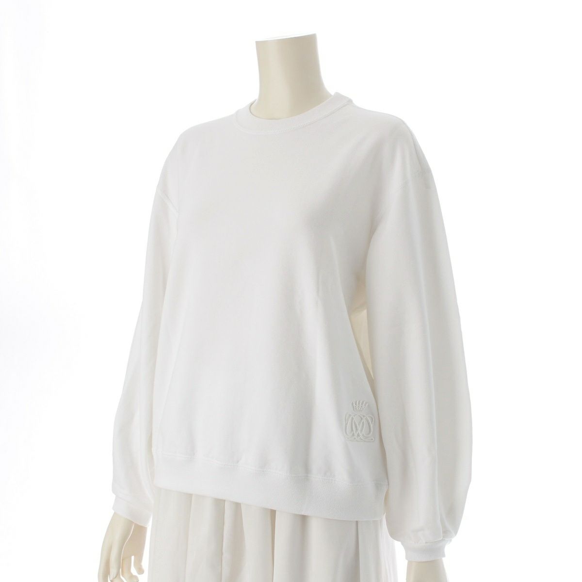 ドゥロワー コットン ロゴ刺繍 長袖 スウェット トップス 6512-299