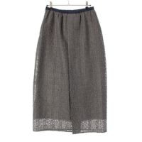 ドゥロワー 24年 ナイロン シルク 刺繍レース スカート ボトムス
