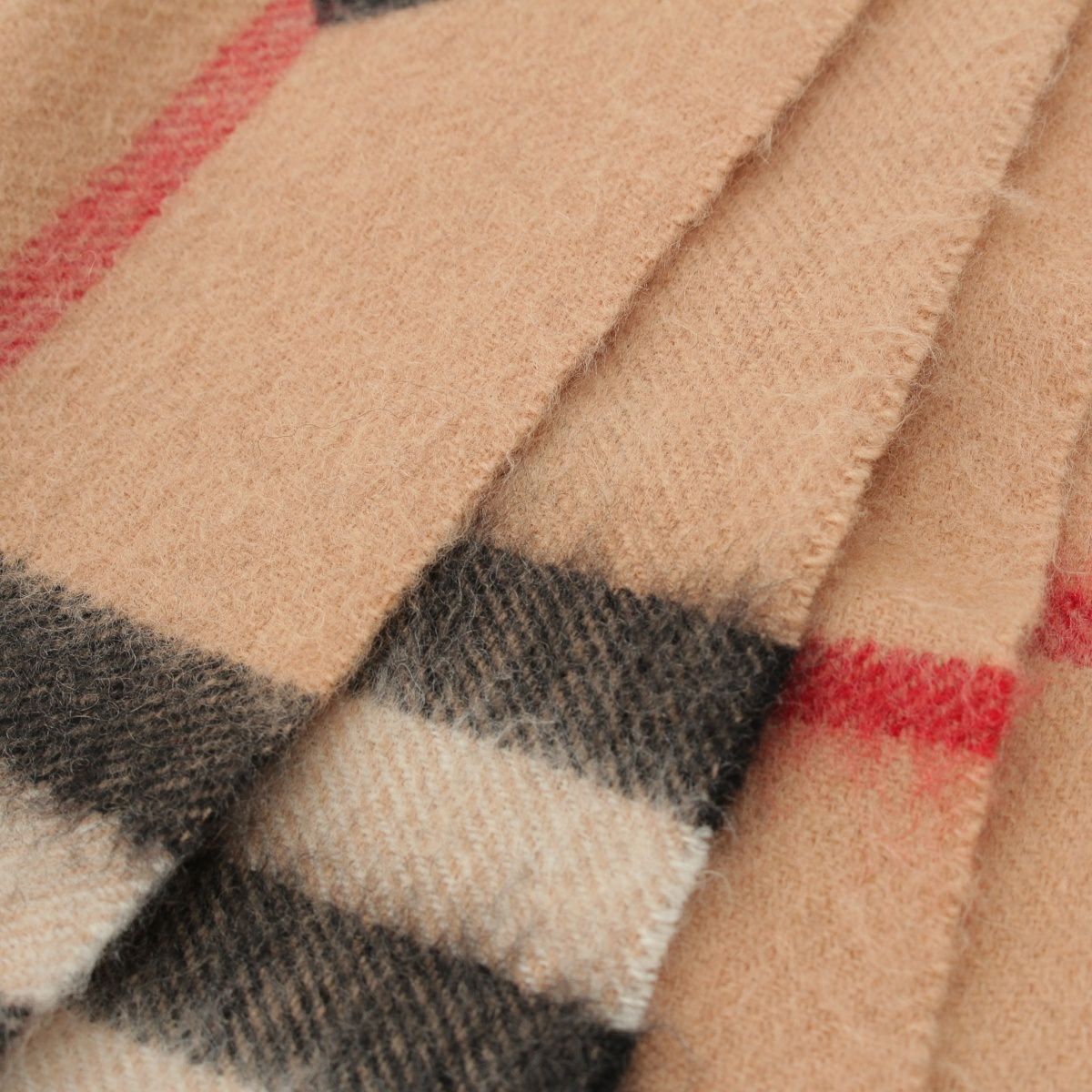 バーバリー カシミヤ ノバチェック ハート マフラー 3201316 ブラウン