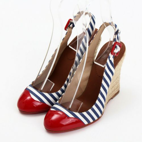 クリスチャン ルブタン(Christian Louboutin) バックストラップ エスパドーリュ サンダル レッド 35