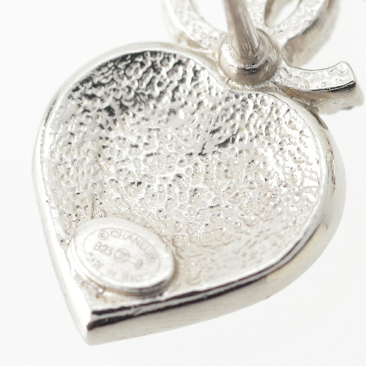 シャネル B23B ココマーク ハート ラインストーン ピアス アクセサリー  