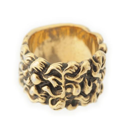 グッチ ライオン たてがみ リング 指輪 アクセサリー ゴールド 14.5号