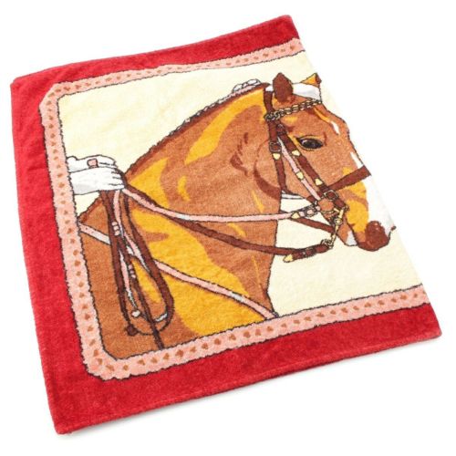 エルメス コットン 馬柄 シュヴァル ビーチ タオル マルチカラー