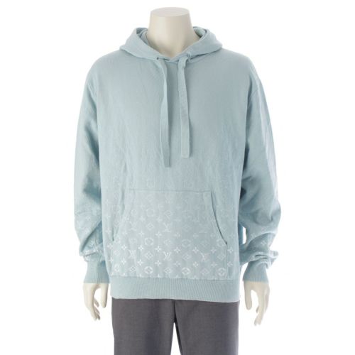 ルイヴィトン 23SS モノグラムグラディエント コットン パーカー RM231Q ブルー L