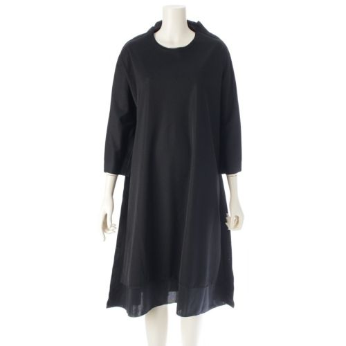 コムデギャルソン コムデギャルソン AD2022 22A/W サイド ドッキング 半袖 ワンピース RJ-T013 ブラック M