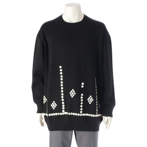 コムデギャルソン 24AW オムプリュス ボタン デコラティブ ニット セーター PN-N006 ブラック M