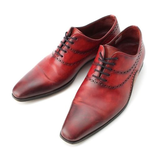 マグナーニ レザー ドレスシューズ 20141 レッド 39
