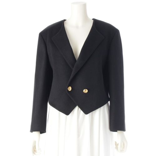 セリーヌ ウール トリオンフボタン ルーズ ミリタリージャケット 2V96L998K ブラック 34