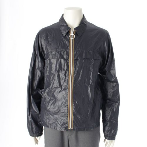 ミュウミュウ ナイロン アーカイブ ナイロンジャケット ジップデザイン スウィングトップ ネイビー M