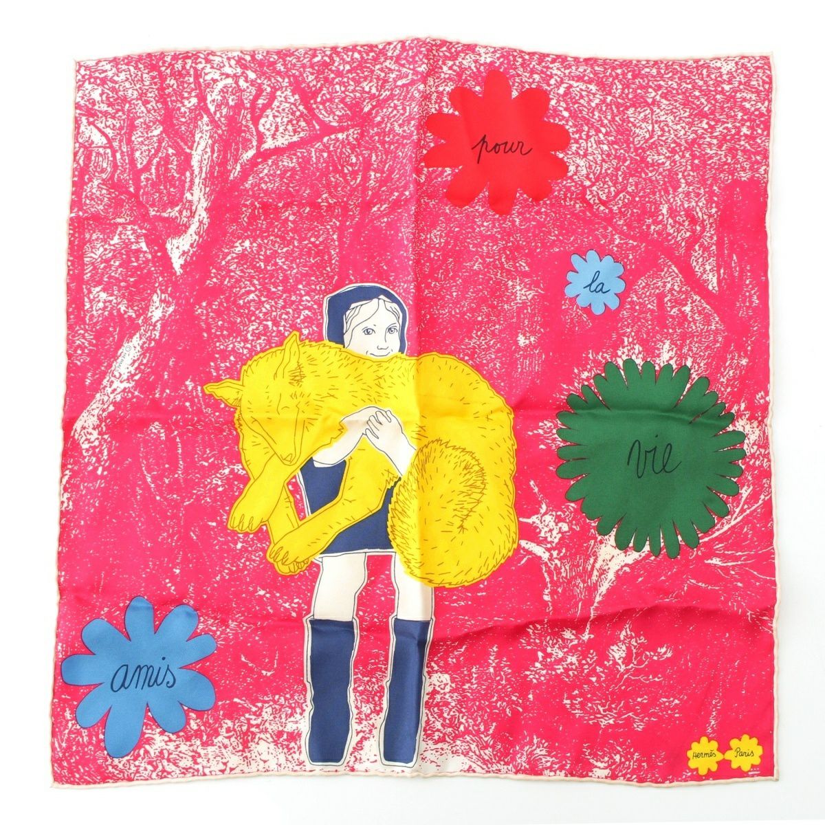 未使用 エルメスHERMES カレ45 ガヴロッシュ セリエ エルメス カレ45  