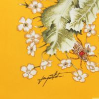 エルメス カレ90 LA PRAIRIE 草原 シルク スカーフ イエロー | 中古