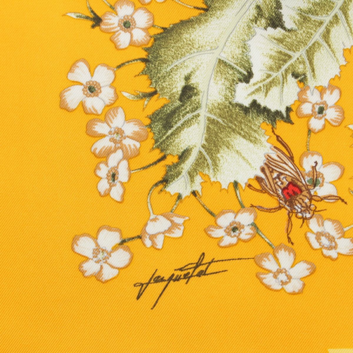 エルメス カレ90 LA PRAIRIE 草原 シルク スカーフ イエロー | 中古