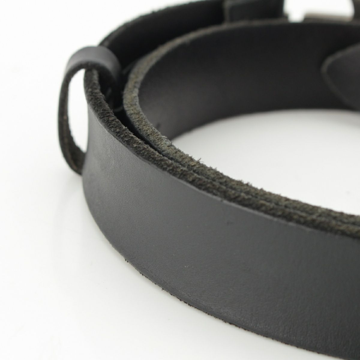 グッチ レザー GGマーモント ダブルG スリム ベルト 414516 ブラック