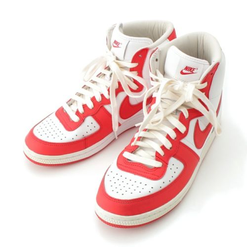 コムデギャルソンオムプリュス ナイキ NIKE 23SS ターミネーター HIGH SP レザー ハイカット スニーカー シューズ FD4159‐102 レッド×ホワイト 27