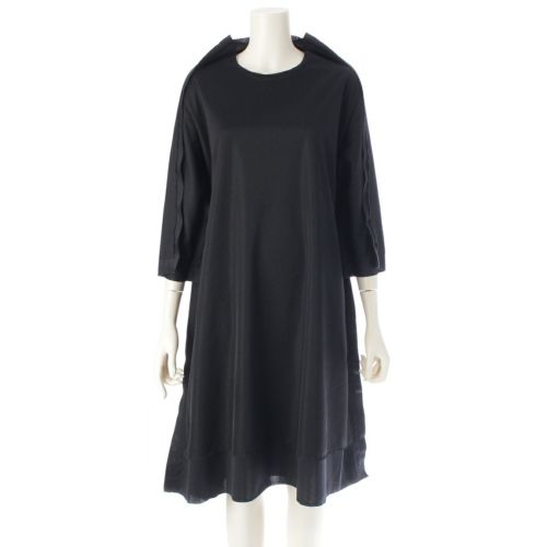 コムデギャルソン コムデギャルソン AD2022 平面 ドッキング 半袖 ワンピース ドレス RJ-T013 ブラック S