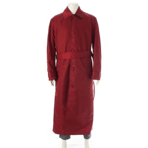 グッチ 24AW ナイロン ロゴ ベルト付き コンパクト コート アウター 804228 アンコーラレッド 46