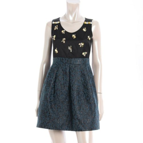 チェスティ ビジュー ノースリーブ コンビ ワンピース 0