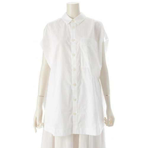 エンフォルド 25AW サークルスリーブレスシャツ ブラウス トップス 300IA130-0021 ホワイト 38