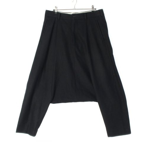 コムデギャルソンオムプリュス ウール AD2016 サルエル パンツ ボトムス PR-P077 ブラック XS