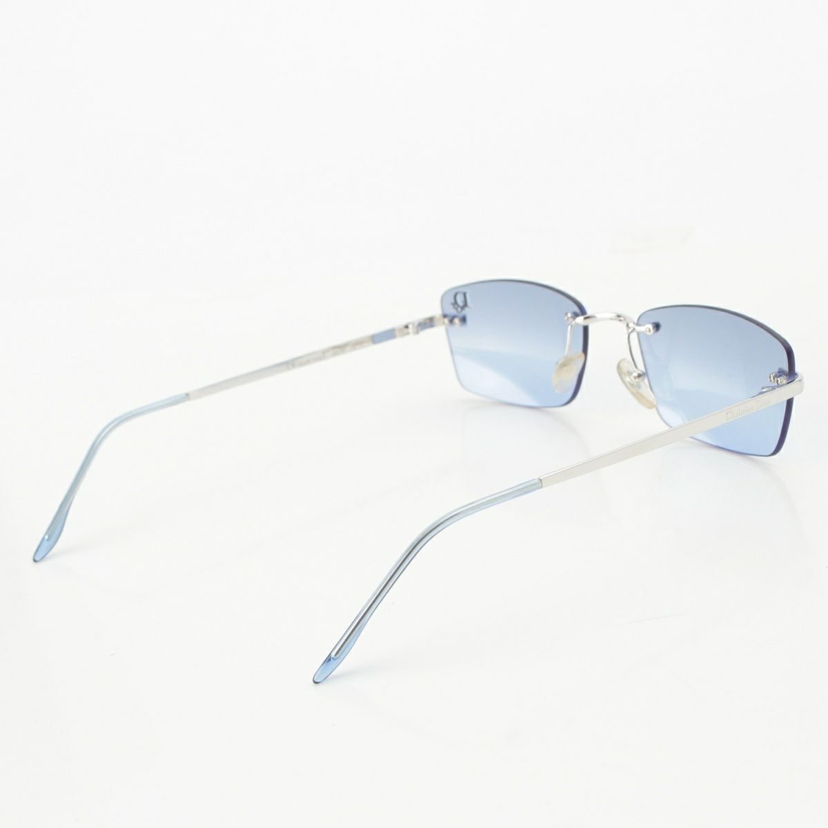 クリスチャンディオール リムレス サングラス アイウェア 58ENH ブルー