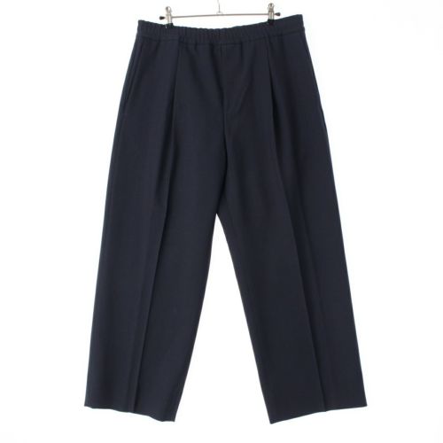 ルイヴィトン 2024 ウール ポリエステル コットン ワイド パンツ スラックス ボトムス ネイビー 48