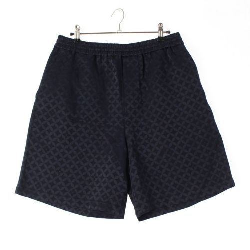 ルイヴィトン 2025 ジャカード レーヨン コットン LVグラフィック パンツ ショート ボトムス ネイビー 46