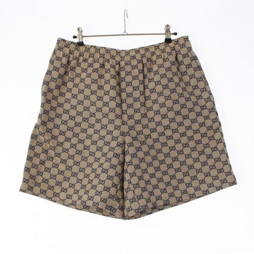 グッチ リネンブレンド GGスプリーム ショート パンツ ボトムス 742781 ベージュ 46