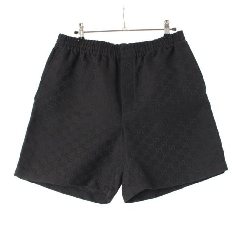 グッチ GGキャンバス リネン ブレンド ショート パンツ ボトムス 810782 ブラック 46