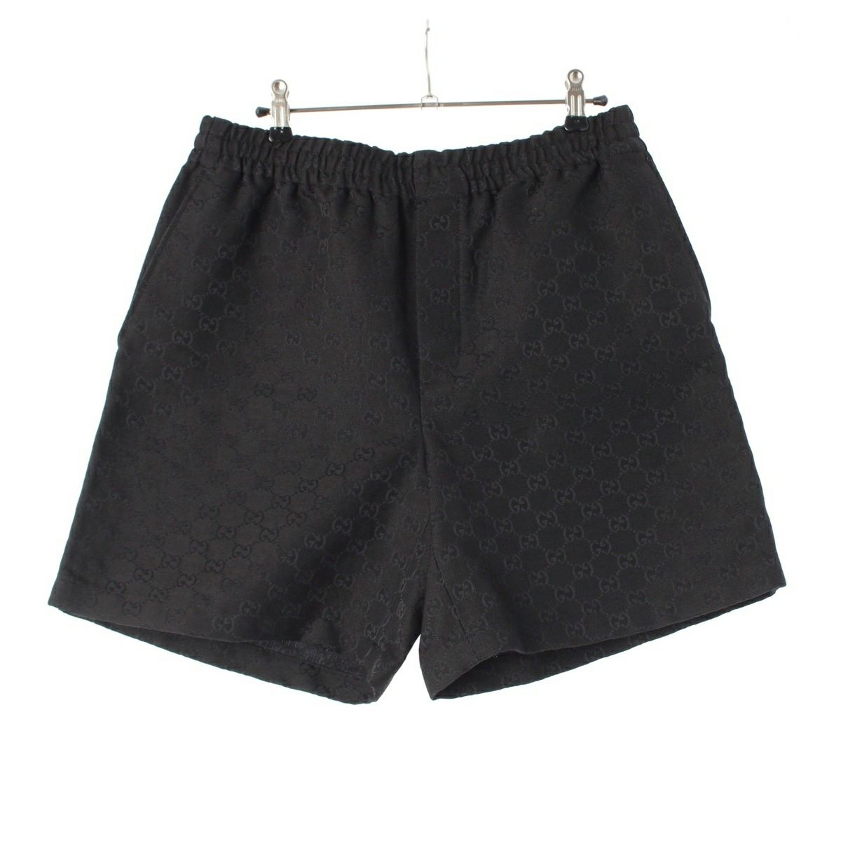 グッチ GGキャンバス リネン ブレンド ショート パンツ ボトムス 810782 ブラック 46