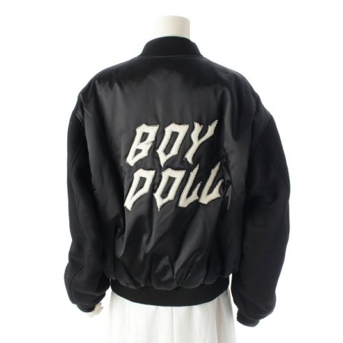 セリーヌ 22AW BOY DOLL バーシティジャケット テディ ジャケット アウター 2W750048S ブラック 46