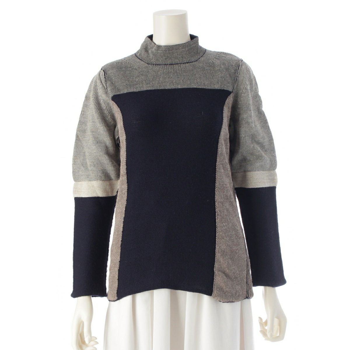 コムデギャルソン AD1998 ウール デザイン モックネック クルーネック  